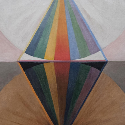 Il Cigno N. 12 Gruppo Ix-Suw Hilma af Klint hak24 quadro stampato su tela