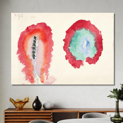 Grano E Assenzio Hilma af Klint hak34 quadro stampato su tela