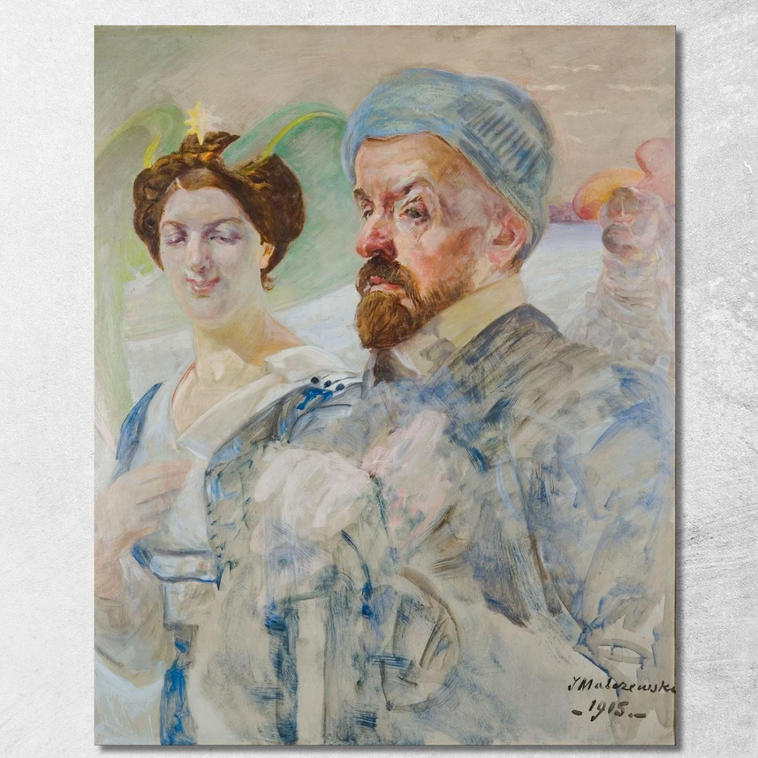 Auto Ritratto Jacek Malczewski jml9 quadro stampato su tela Auto Ritratto Jacek Malczewski jml9 quadro stampato su tela