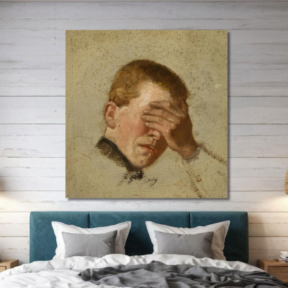 Ragazzo Che Si Copre Gli Occhi Jacek Malczewski jml11 quadro stampato su tela