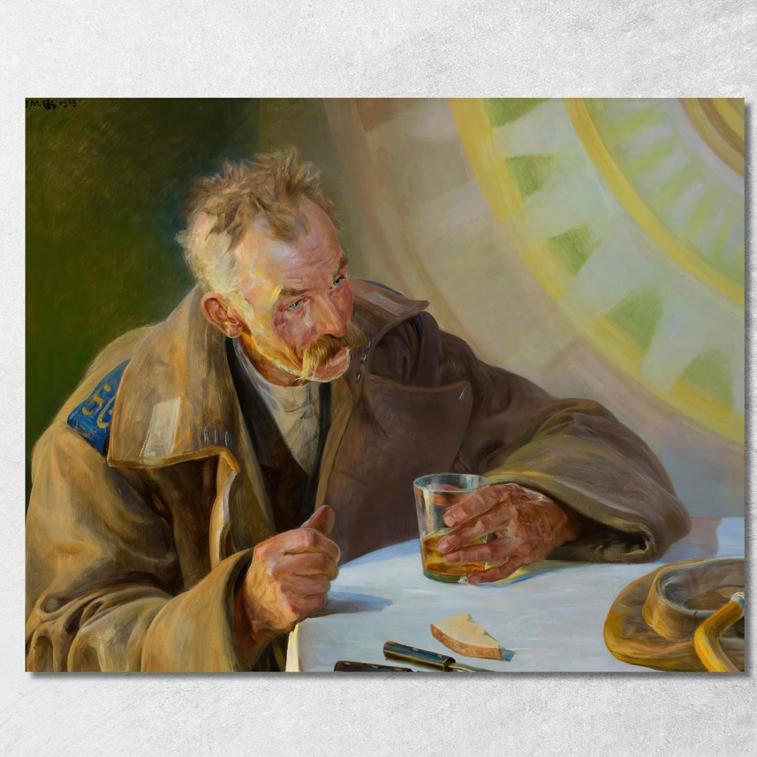 Trittico Di Cristo In Emmaus Jacek Malczewski jml13 quadro stampato su tela Trittico Di Cristo In Emmaus Jacek Malczewski jml13 quadro stampato su tela