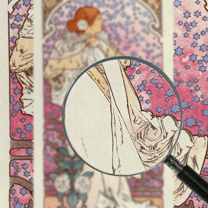 La Signora Delle Camelie Alphonse Mucha amu58 quadro stampato su tela