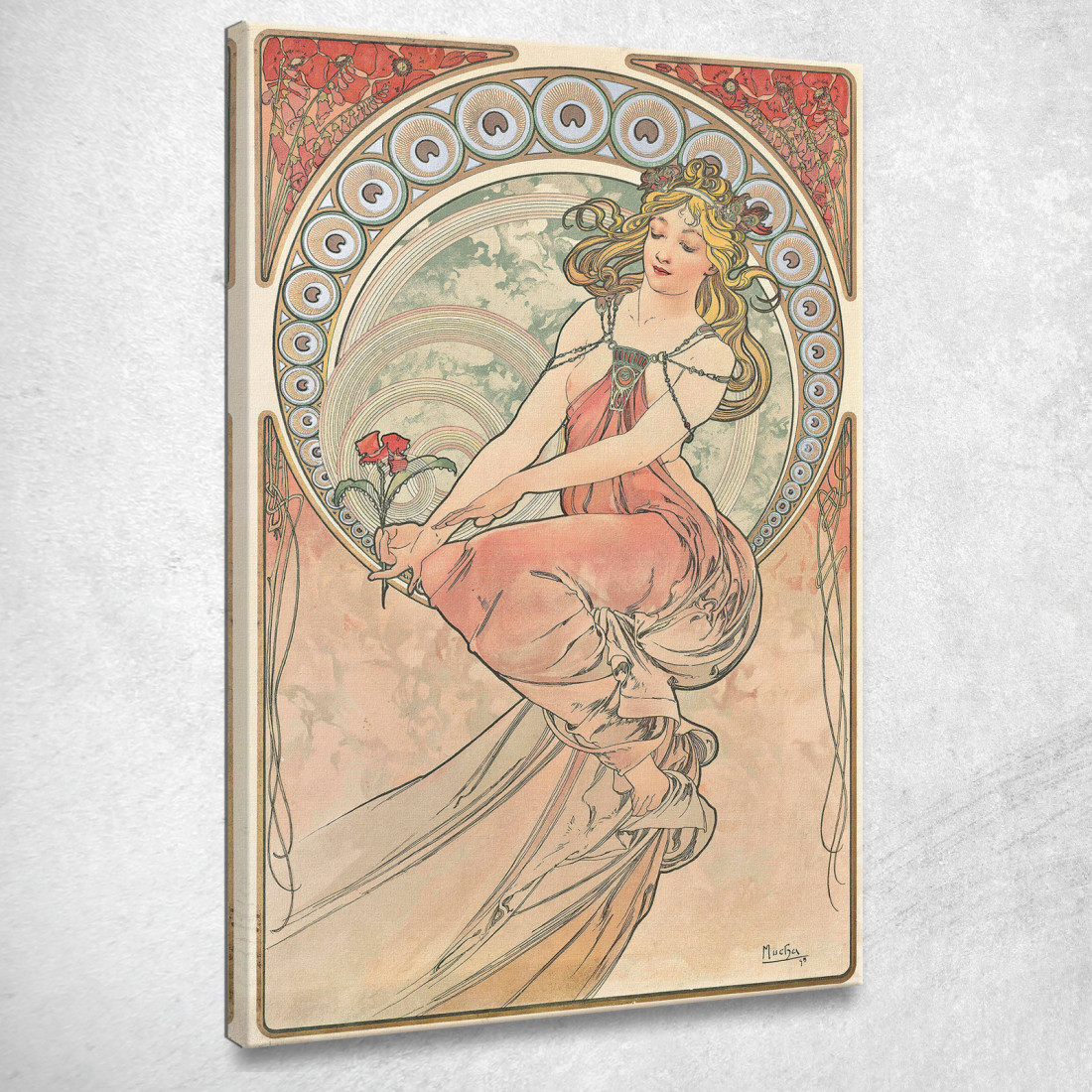 Il Dipinto Alphonse Mucha amu59 quadro stampato su tela Il Dipinto Alphonse Mucha amu59 quadro stampato su tela