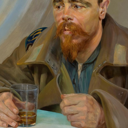 Sezione Destra Dell'Esilio Del Trittico Jacek Malczewski jml29 quadro stampato su tela