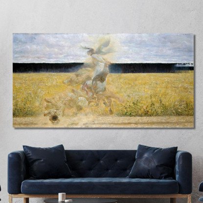 Nella Tempesta Di Polvere Jacek Malczewski jml44 quadro stampato su tela