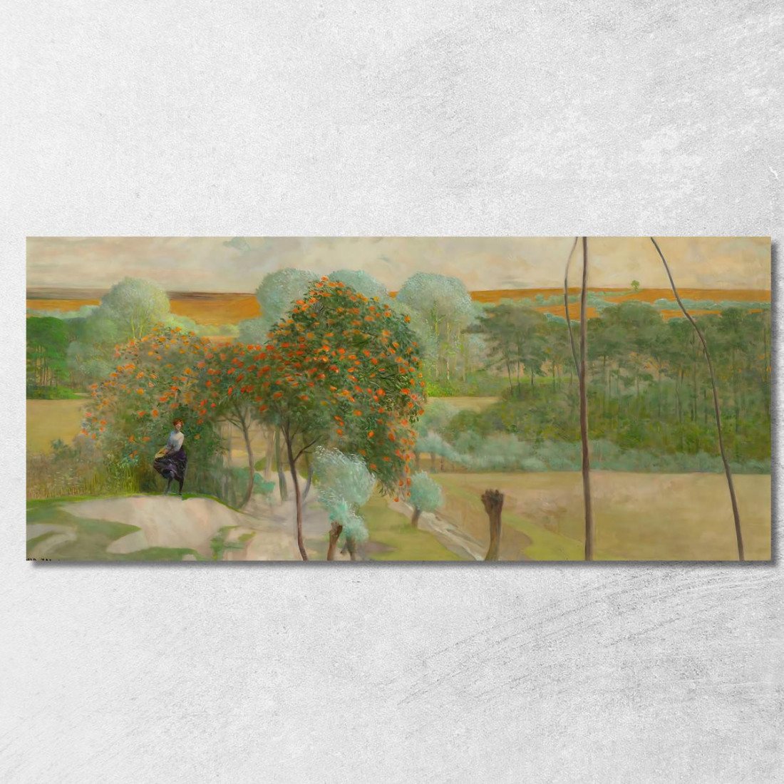 Paesaggio Con Sorbe Jacek Malczewski jml52 quadro stampato su tela Paesaggio Con Sorbe Jacek Malczewski jml52 quadro stampato su tela