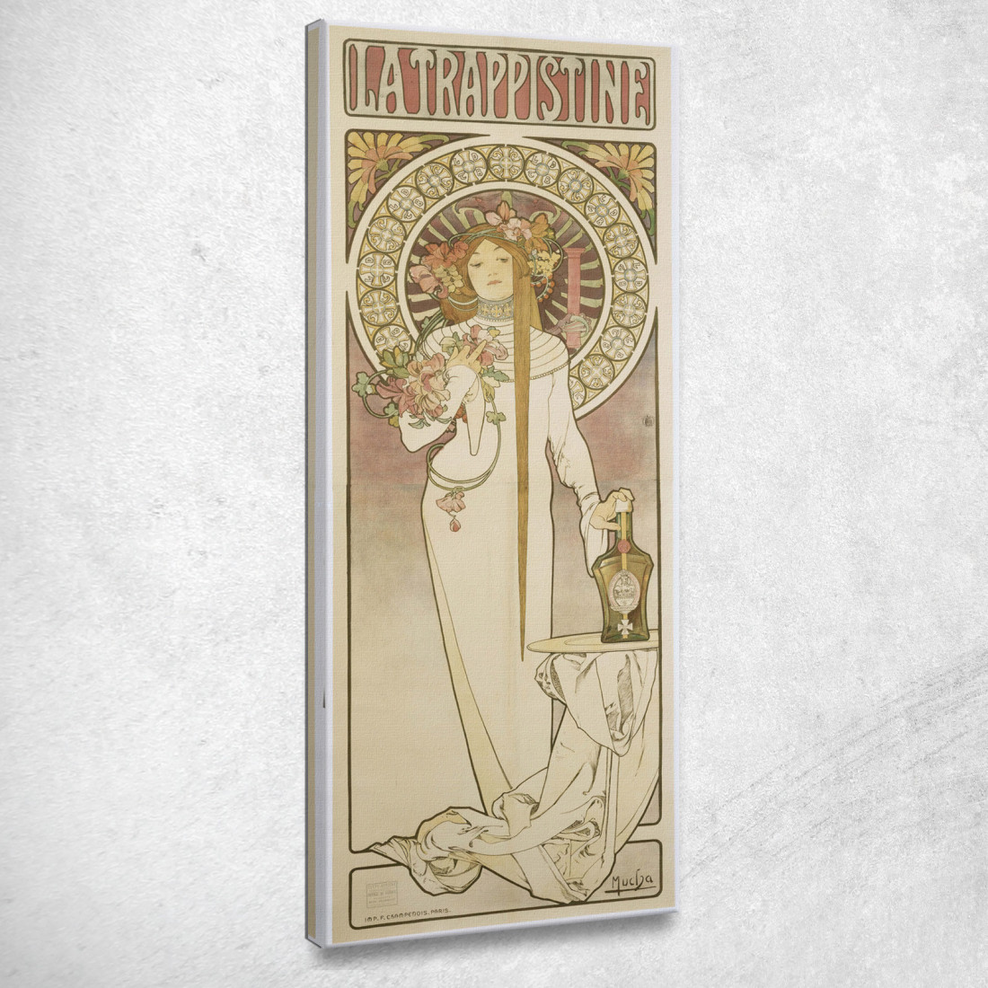 La Trappistine Alphonse Mucha amu64 quadro stampato su tela La Trappistine Alphonse Mucha amu64 quadro stampato su tela