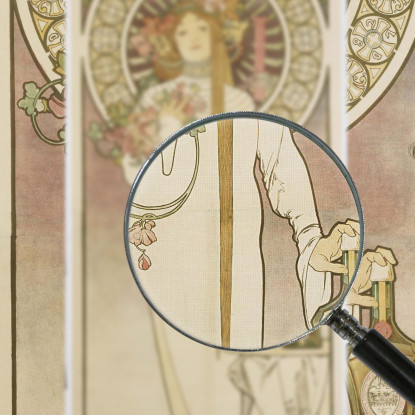 La Trappistine Alphonse Mucha amu64 quadro stampato su tela