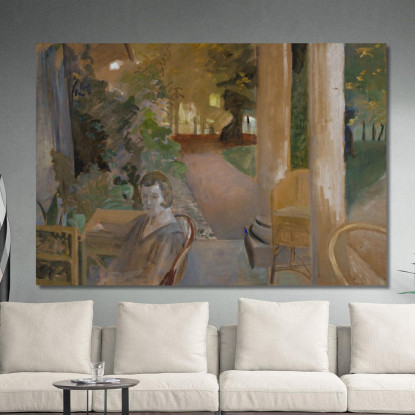 Sulla Veranda Jacek Malczewski jml71 quadro stampato su tela