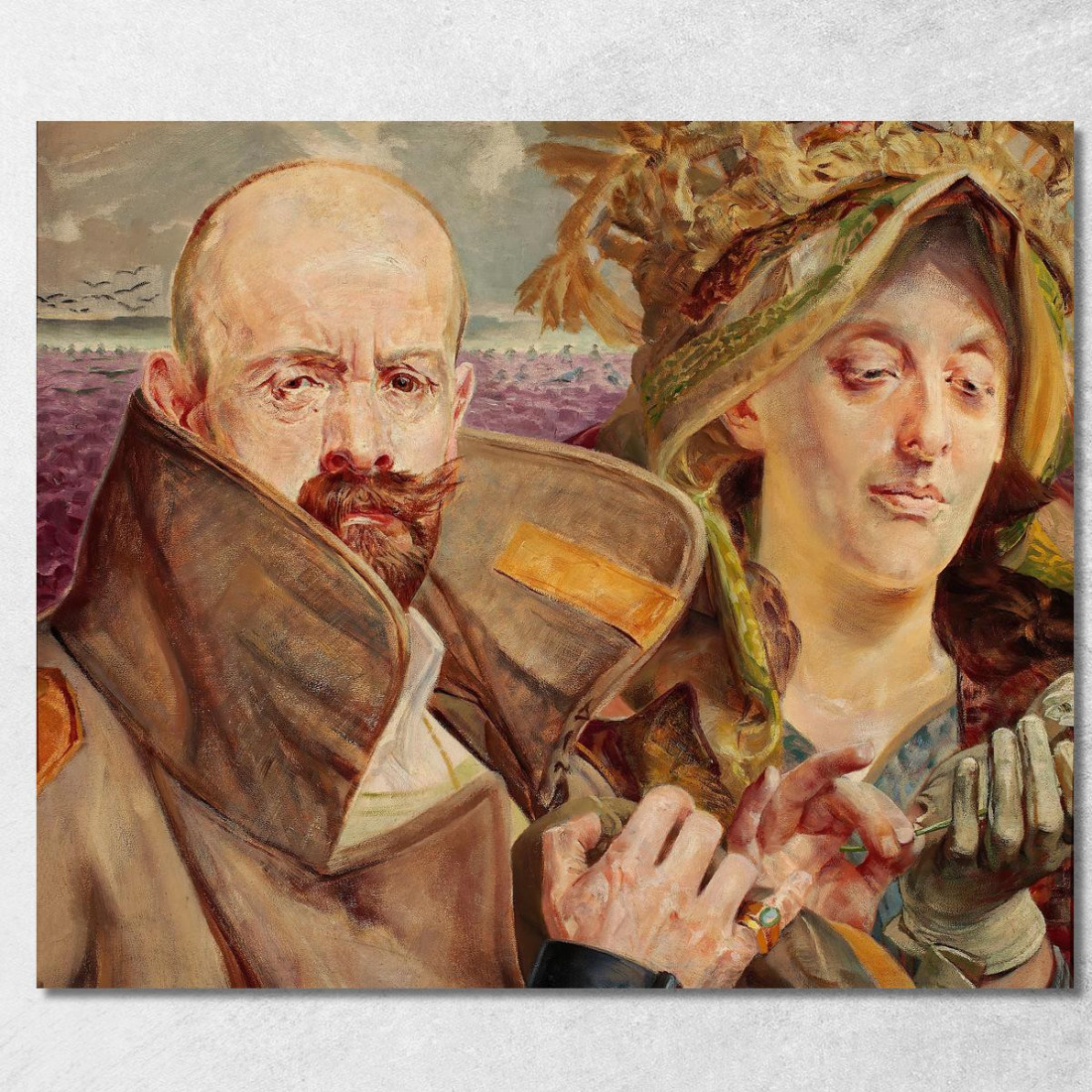 Primula Autoritratto Con Moglie Jacek Malczewski jml99 quadro stampato su tela Primula Autoritratto Con Moglie Jacek Malczewski jml99 quadro stampato su tela