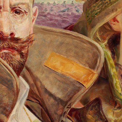 Primula Autoritratto Con Moglie Jacek Malczewski jml99 quadro stampato su tela