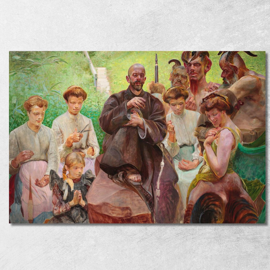 San Francesco Jacek Malczewski jml103 quadro stampato su tela San Francesco Jacek Malczewski jml103 quadro stampato su tela