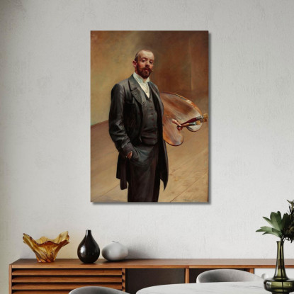 Autoritratto Con Tavolozza Jacek Malczewski jml114 quadro stampato su tela