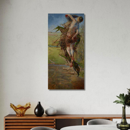 Primavera Jacek Malczewski jml124 quadro stampato su tela