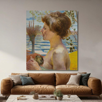 Primavera Jacek Malczewski jml125 quadro stampato su tela