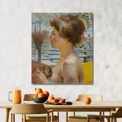 Primavera Jacek Malczewski jml125 quadro stampato su tela