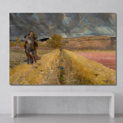 Sant'Agnese Jacek Malczewski jml126 quadro stampato su tela