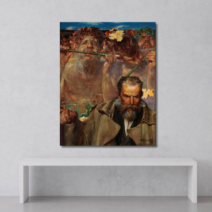 Storia Di Una Canzone Ritratto Di Adam Asnyk Jacek Malczewski jml128 quadro stampato su tela