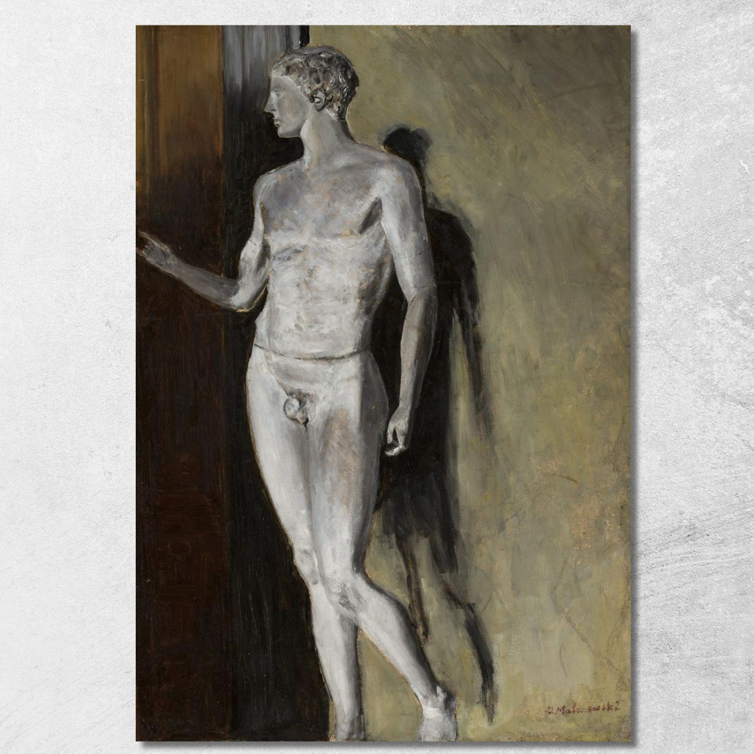 Studio Di Una Scultura Classica Jacek Malczewski jml129 quadro stampato su tela Studio Di Una Scultura Classica Jacek Malczewski jml129 quadro stampato su tela