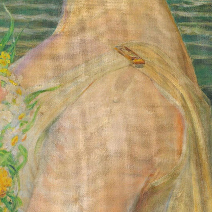 Donna Al Mare Jacek Malczewski jml146 quadro stampato su tela