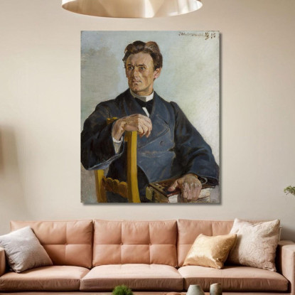 Ritratto Del Sacerdote Henryk Radominski Jacek Malczewski jml163 quadro stampato su tela