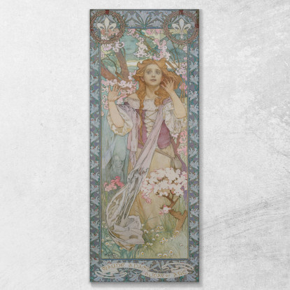 Maude Adams Alphonse Mucha amu81 quadro stampato su tela