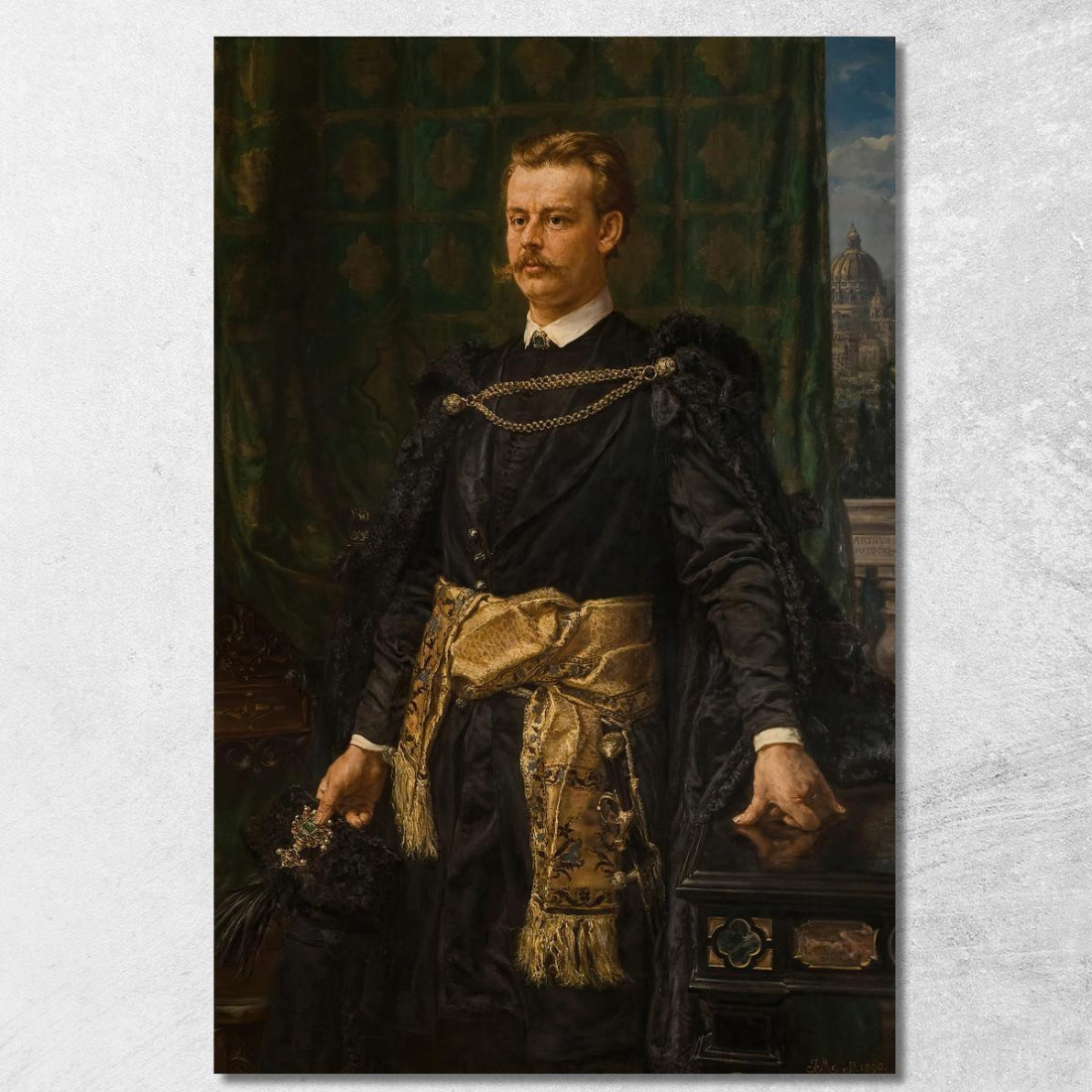 Ritratto Di Artur Potocki Jan Matejko jmt31 quadro stampato su tela Ritratto Di Artur Potocki Jan Matejko jmt31 quadro stampato su tela
