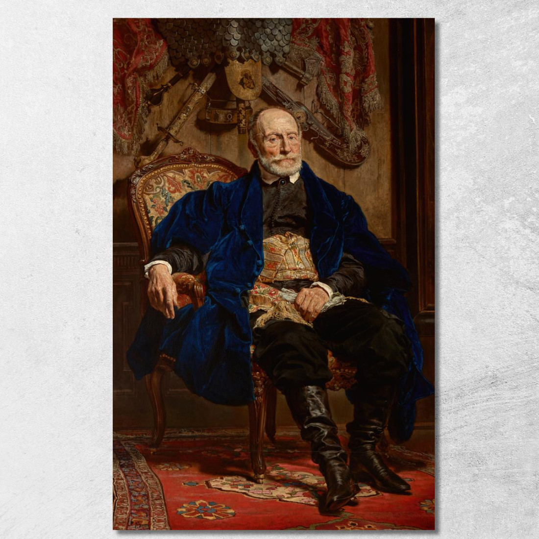 Ritratto Di Piotr Moszynski Jan Matejko jmt49 quadro stampato su tela Ritratto Di Piotr Moszynski Jan Matejko jmt49 quadro stampato su tela