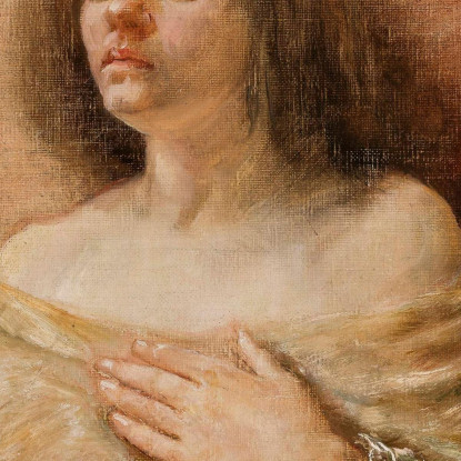 Studio Del Ritratto Di Una Donna Jan Matejko jmt50 quadro stampato su tela