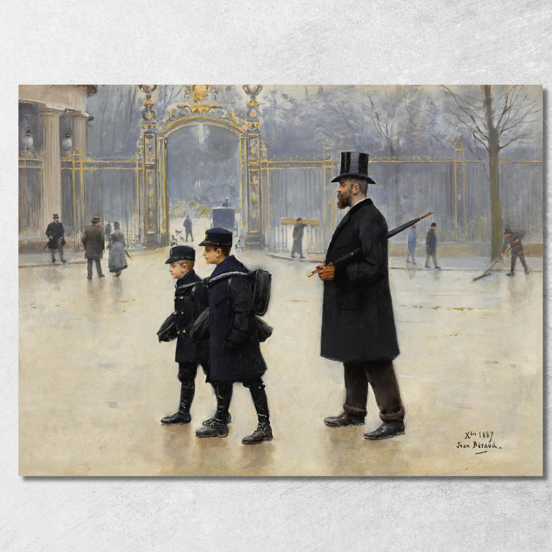 Parco Monceau Jean Béraud jbr61 quadro stampato su tela Parco Monceau Jean Béraud jbr61 quadro stampato su tela