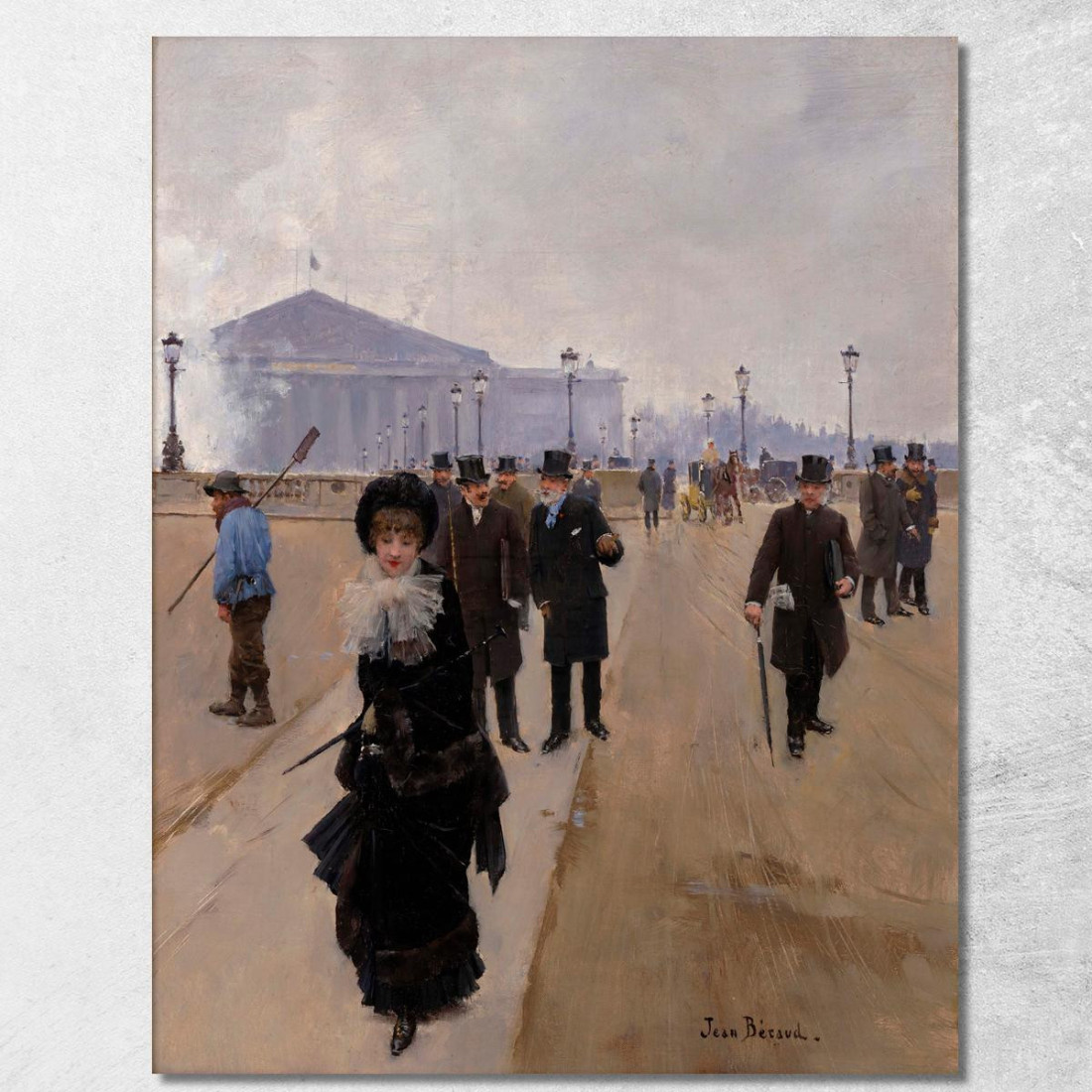 Scena Da Place De La Concorde Jean Béraud jbr92 quadro stampato su tela