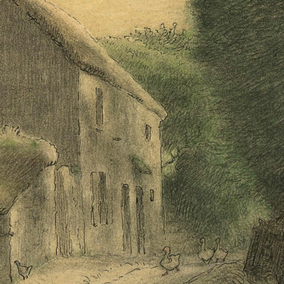 Agriturismo A Gruchy Jean-François Millet jfm15 quadro stampato su tela