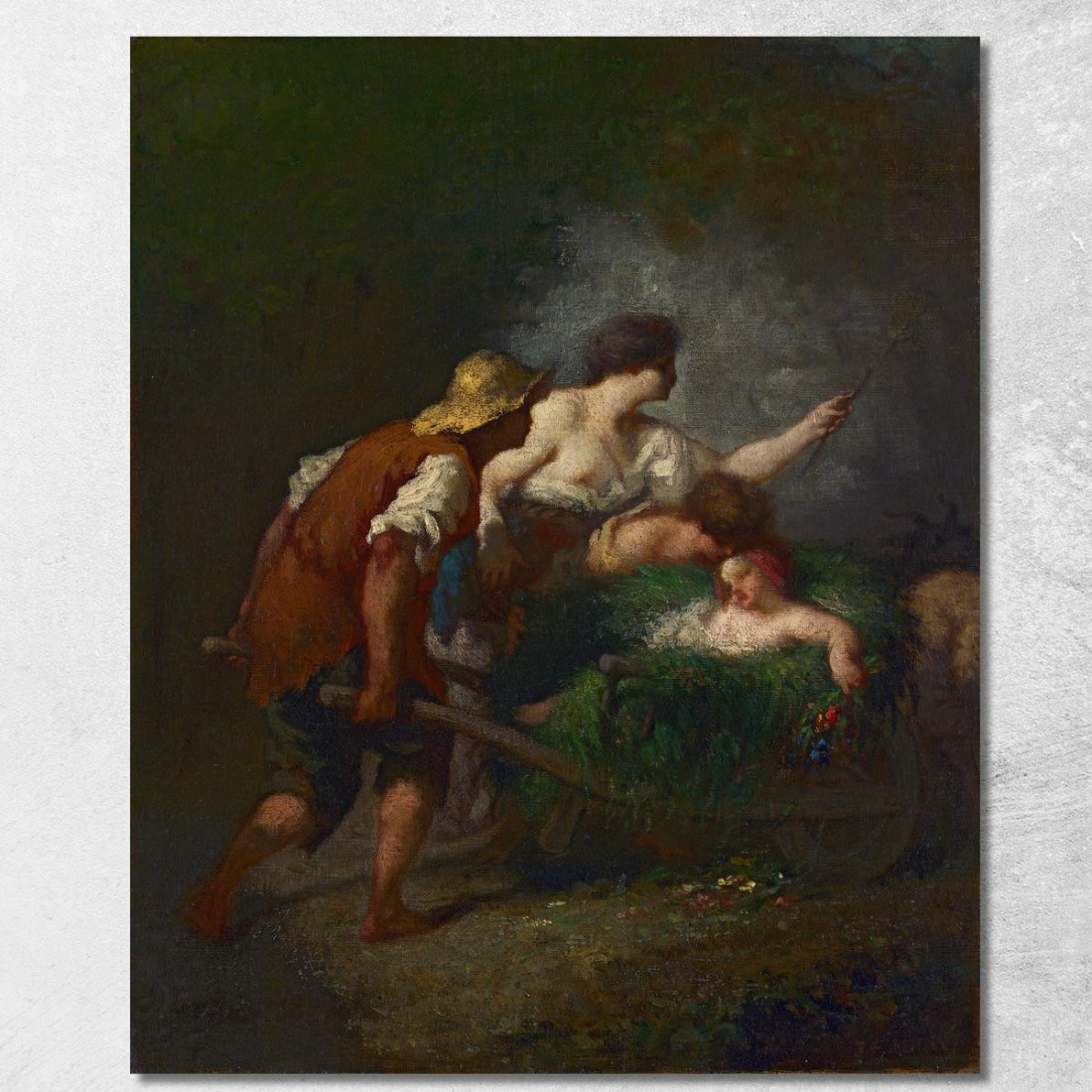 Ritorno Dai Campi Jean-François Millet jfm55 quadro stampato su tela Ritorno Dai Campi Jean-François Millet jfm55 quadro stampato su tela