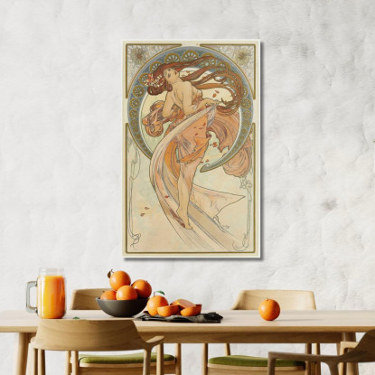 Le Arti 2 Alphonse Mucha amu115 quadro stampato su tela