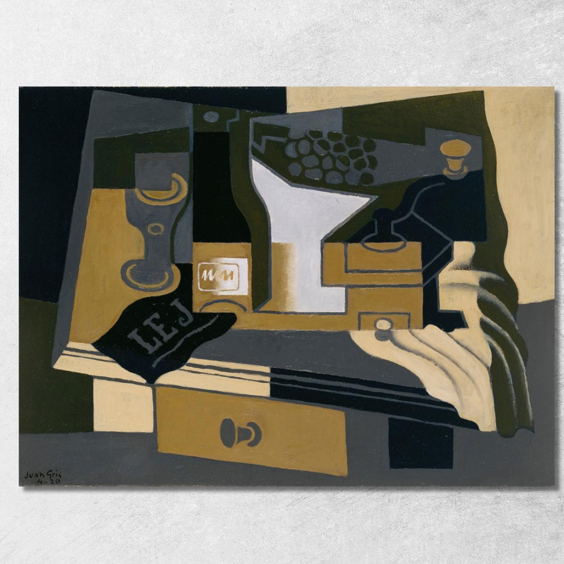 Macinacaffè Juan Gris jgr17 quadro stampato su tela Macinacaffè Juan Gris jgr17 quadro stampato su tela