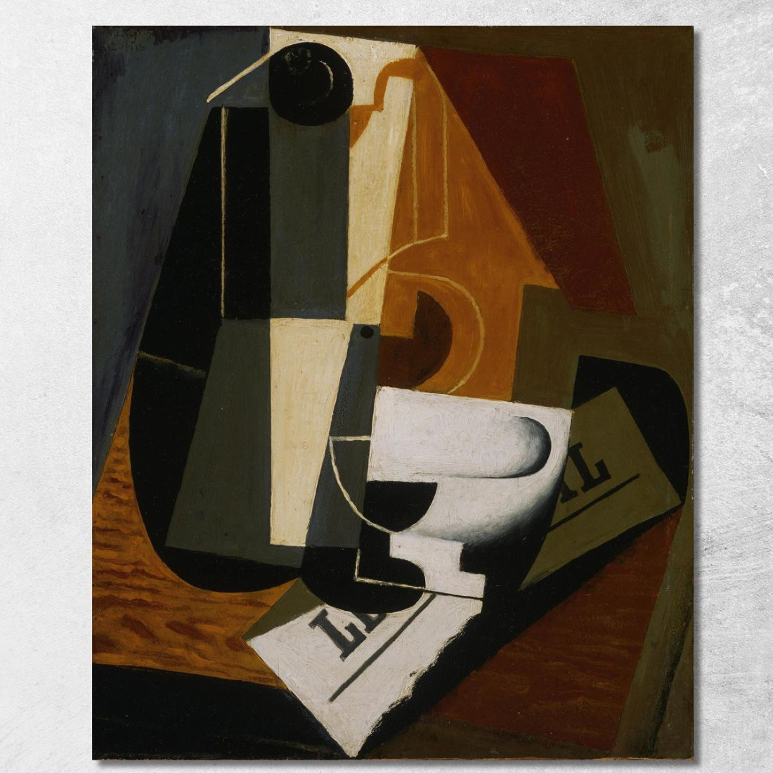 Caffettiera Juan Gris jgr18 quadro stampato su tela Caffettiera Juan Gris jgr18 quadro stampato su tela