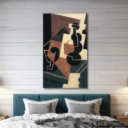 Bicchiere E Bottiglia D'Acqua Juan Gris jgr27 quadro stampato su tela