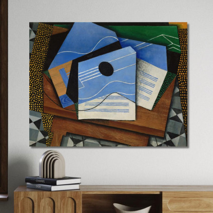 Chitarra Su Un Tavolo Juan Gris jgr30 quadro stampato su tela