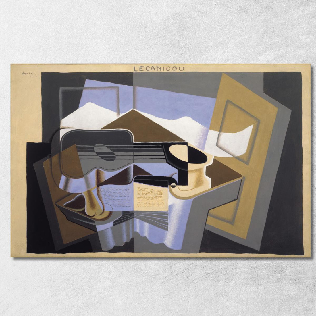 Il Canigou Juan Gris jgr41 quadro stampato su tela Il Canigou Juan Gris jgr41 quadro stampato su tela