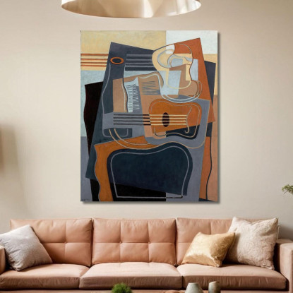 Il Tavolo Con Piedistallo Juan Gris jgr43 quadro stampato su tela