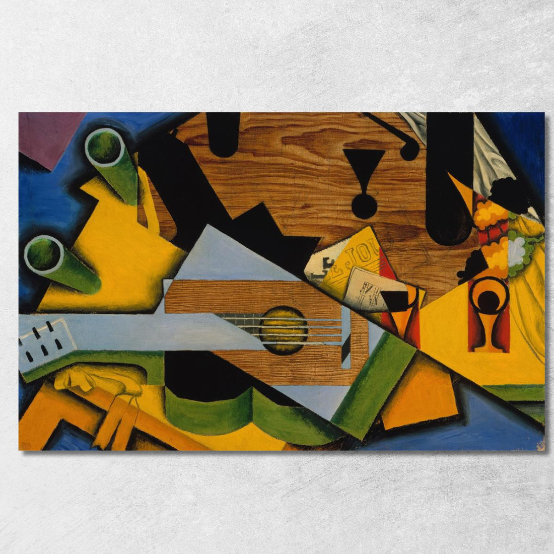 Natura Morta Con Una Chitarra Juan Gris jgr58 quadro stampato su tela Natura Morta Con Una Chitarra Juan Gris jgr58 quadro stampato su tela