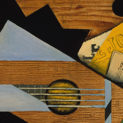 Natura Morta Con Una Chitarra Juan Gris jgr58 quadro stampato su tela