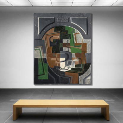 Natura Morta Con Lavagna Juan Gris jgr59 quadro stampato su tela