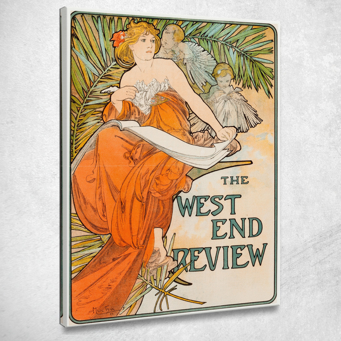 La Recensione Del West End Alphonse Mucha amu122 quadro stampato su tela La Recensione Del West End Alphonse Mucha amu122 quadro stampato su tela
