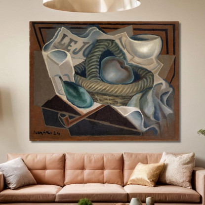 Il Cestino Juan Gris jgr66 quadro stampato su tela