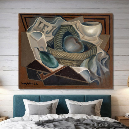 Il Cestino Juan Gris jgr66 quadro stampato su tela