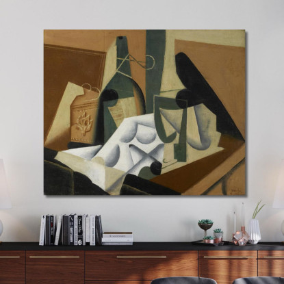 La Tovaglia Bianca Juan Gris jgr74 quadro stampato su tela