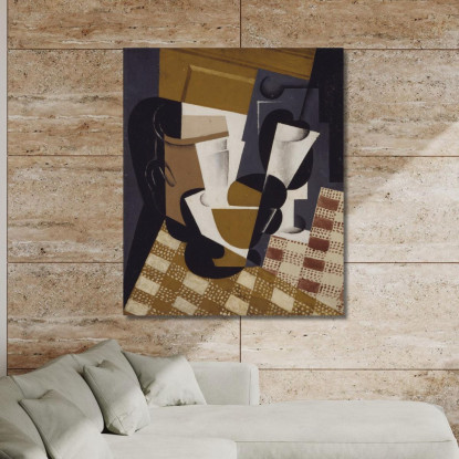 Brocca E Bicchiere Di Vino Juan Gris jgr79 quadro stampato su tela