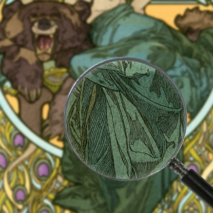 Senza Titolo 1902 Alphonse Mucha amu125 quadro stampato su tela