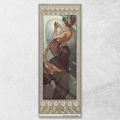 Stella Del Nord Alphonse Mucha amu127 quadro stampato su tela